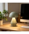 Lampe de table LED rechargeable - Vert, Ø15cm, H22cm, tactile dimmable, 3en1, IP20
