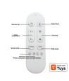 Lot de 6 spots LED RGB+CCT Smart Home - 5W, Bluetooth, télécommande, compatible Google Home et Alexa