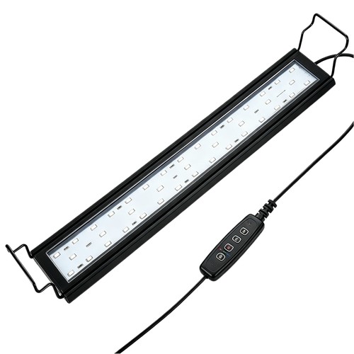 Rampe LED aquarium 90-106 cm - 23W, blanc/bleu/rouge/vert/violet, longueur réglable, IP66
