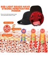 Casquette de luminothérapie - Infrarouge, batterie incluse
