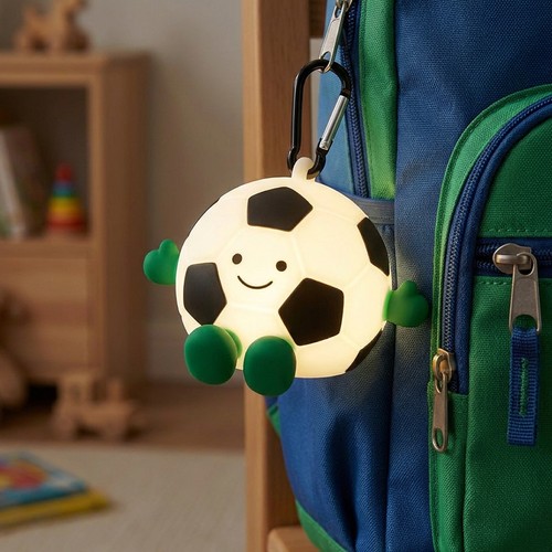 Veilleuse Football MOCHI en silicone souple - rechargeable, changement de couleur + blanc chaud