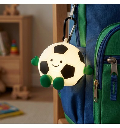 Veilleuse Football MOCHI en silicone souple - rechargeable, changement de couleur + blanc chaud