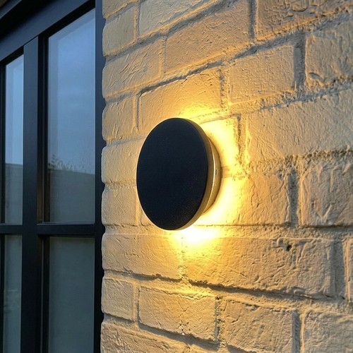 Applique murale DOME 18W - CCT, IP65, noir