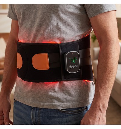 Ceinture de luminothérapie chauffante hanche et dos - Infrarouge, 25x120cm, 10W, avec batterie
