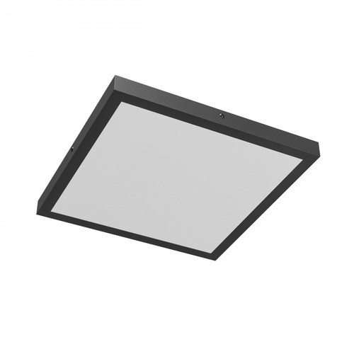Plafonnier 40W, Wattage et CCT réglables - 3 couleurs, 24/35/40W, Garantie 5 ans, Carré, Bord noir
