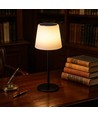 Lampe de table LED RGBW rechargeable solaire - Blanc, télécommande