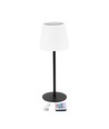 Lampe de table LED RGBW rechargeable solaire - Blanc, télécommande