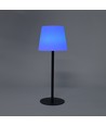 Lampe de table LED RGBW rechargeable solaire - Blanc, télécommande