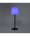 Lampe de table LED RGBW rechargeable solaire - Blanc, télécommande