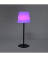 Lampe de table LED RGBW rechargeable solaire - Blanc, télécommande