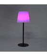 Lampe de table LED RGBW rechargeable solaire - Blanc, télécommande
