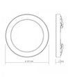 Plafonnier 12W, 3CCT - Ø167 mm, source lumineuse intégrée