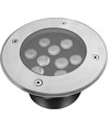 Spot encastrable sol LEDlife - 9W, rond, acier inoxydable, 24V AC/DC