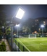 Projecteur LED 300W à puissance réglable - Éclairage asymétrique, IP66 extérieur, IK08, noir