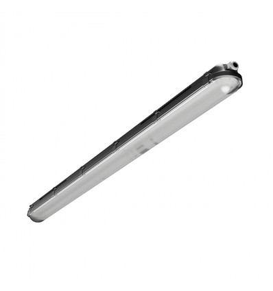 Réglette LED 120cm 40W Gigant Pro - Câblage traversant, 150lm/W, Wattage réglable, IP66, IK10, Noir
