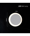 Applique LED V-Tac 6W - Puce CREE, blanche, IP20, rotative, garantie 6 ans