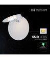 Applique LED V-Tac 6W - Puce CREE, blanche, IP20, rotative, garantie 6 ans