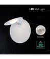 Applique LED V-Tac 6W - Puce CREE, blanche, IP20, rotative, garantie 6 ans