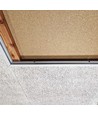 Cadre encastrable pour panneau LED 60x60 - Nouveau modèle, compatible avec Troldtekt sans ajustement, bord blanc