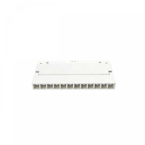 Spot linéaire orientable 12W System Shift Grid S - CCT, blanc, 22,5 cm, 48V
