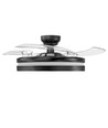 Plafonnier avec ventilateur caché - RA90, CCT, 60W, noir