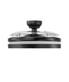 Plafonnier avec ventilateur caché - RA90, CCT, 60W, noir