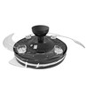 Plafonnier avec ventilateur caché - RA90, CCT, 60W, noir