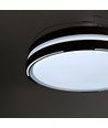 Plafonnier avec ventilateur caché - RA90, CCT, 60W, noir