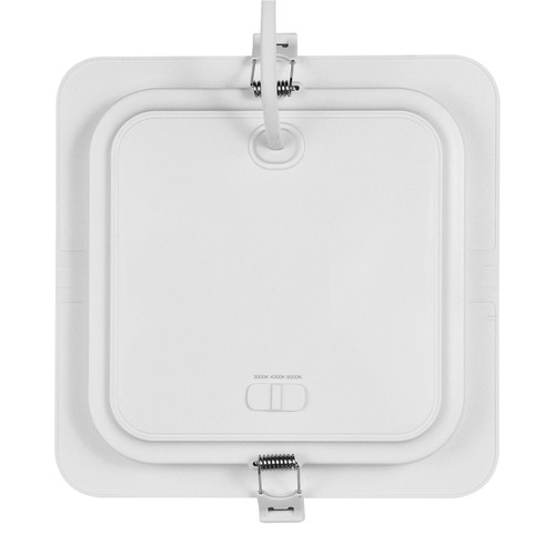 Plafonnier LED carré 18W Dure 3 - CCT, IP54, 17x17 cm, blanc, 110°