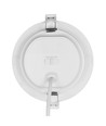 Plafonnier LED Dure 3 9W - CCT, IP54, Ø128mm, blanc, angle 110°