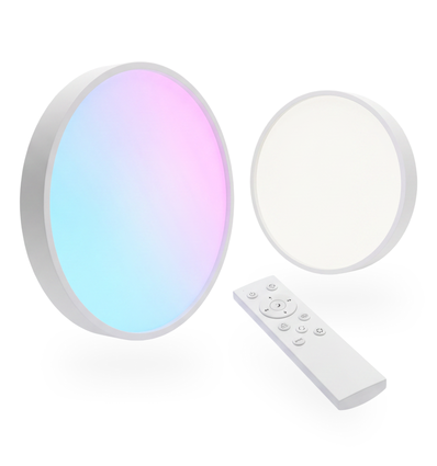 Plafonnier RGBIC+CCT - Ø38cm, 24W, télécommande incluse