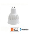 4x GU10 5W Smart Home LED - Bluetooth, 6,6 cm, compatible Google Home, Alexa et smartphones