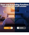 4x GU10 5W Smart Home LED - Bluetooth, 6,6 cm, compatible Google Home, Alexa et smartphones