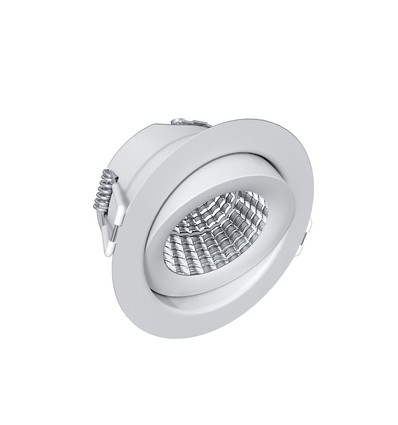Spot LED encastrable EVA 6 6W Triac dimmable - 3000K, Ra98, Blanc