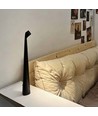 Lampe de table LED rechargeable - Noir, intérieur/extérieur, dimmable 3 niveaux, IP44, 40 cm