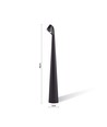 Lampe de table LED rechargeable - Noir, intérieur/extérieur, dimmable 3 niveaux, IP44, 40 cm