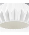 Suspension E27 céramique - Blanc, câble 2m, Ø27x23cm, IP20, sans source lumineuse