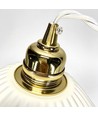 Suspension E27 céramique - Blanc, câble 2m, Ø27x23cm, IP20, sans source lumineuse
