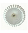 Suspension E27 céramique - Blanc, câble 2m, Ø27x23cm, IP20, sans source lumineuse