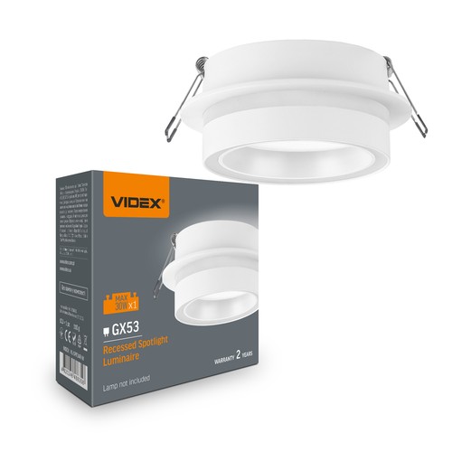 Spot encastrable GX53 - Blanc, sans source lumineuse