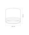 Spot de plafond GX53 - Sans source lumineuse