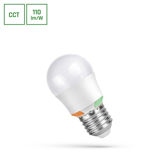 Ampoule LED E27 G45 2W/4W/6W - CCT, 3 étapes de couleur réglable