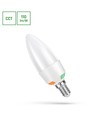 Ampoule LED E14 6W Flamme - C37, CCT, Puissance réglable 3 étapes