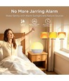 Réveil Wake-up Light, effet lever de soleil - Enceinte Bluetooth 5.3, sons de sommeil, dimmable