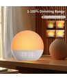 Réveil Wake-up Light, effet lever de soleil - Enceinte Bluetooth 5.3, sons de sommeil, dimmable