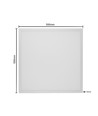 Dalle LED 60x60 36W - Hauteur: 10mm, UGR19, avec driver Philips, bord blanc