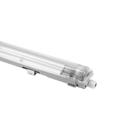 Réglette LED Limea T8 120cm, câblage traversant - Pour 1x tube LED 120cm, IP65 étanche