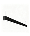 Réglette LED 120cm 38/32/24W - CCT, Noir, plafonnier de bureau, avec kit de suspension