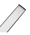 Réglette LED 120cm 38/32/24W - CCT, Noir, plafonnier de bureau, avec kit de suspension