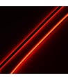Ruban LED COB 5m 9W/m Rouge sans points - 24V DC, IP67, 240 LED/m, 5 ans de garantie